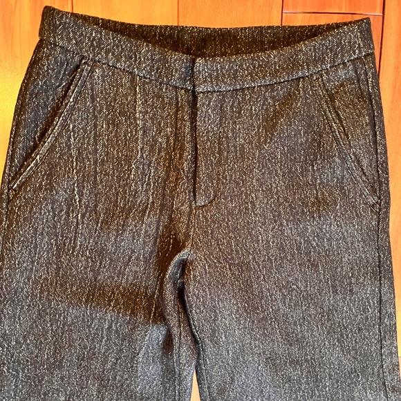 Free People Black Tweed Wide-Leg Wool Pants - Picture 5 of 9